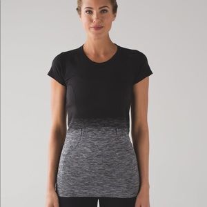 Lululemon Swiftly Tech Short Sleeve Black Ombré
